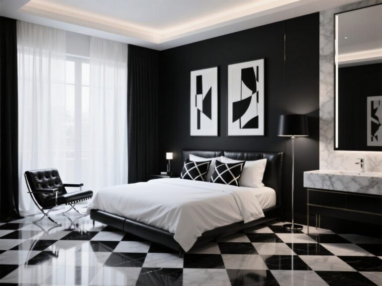 Black and White Master Bedrooms Decor