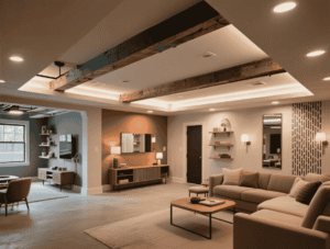 Low Basement Ceiling Idea