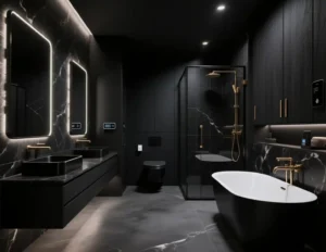 Modern Bathroom Design Black Ideas