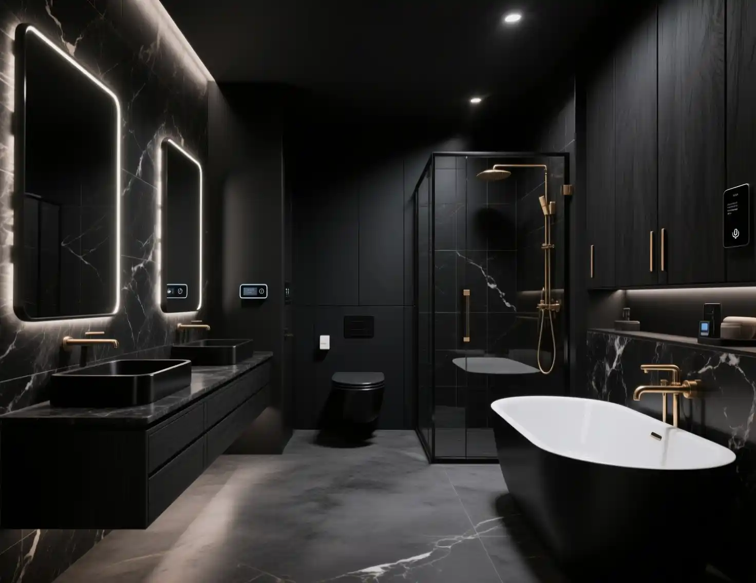 Modern Bathroom Design Black Ideas