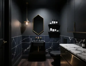 Dark Half Bathroom
