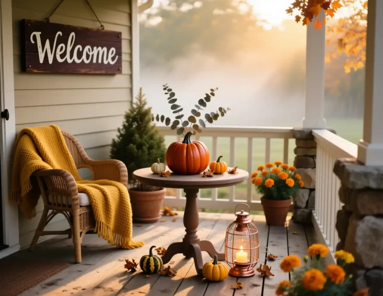 Fall Small Porch Decor