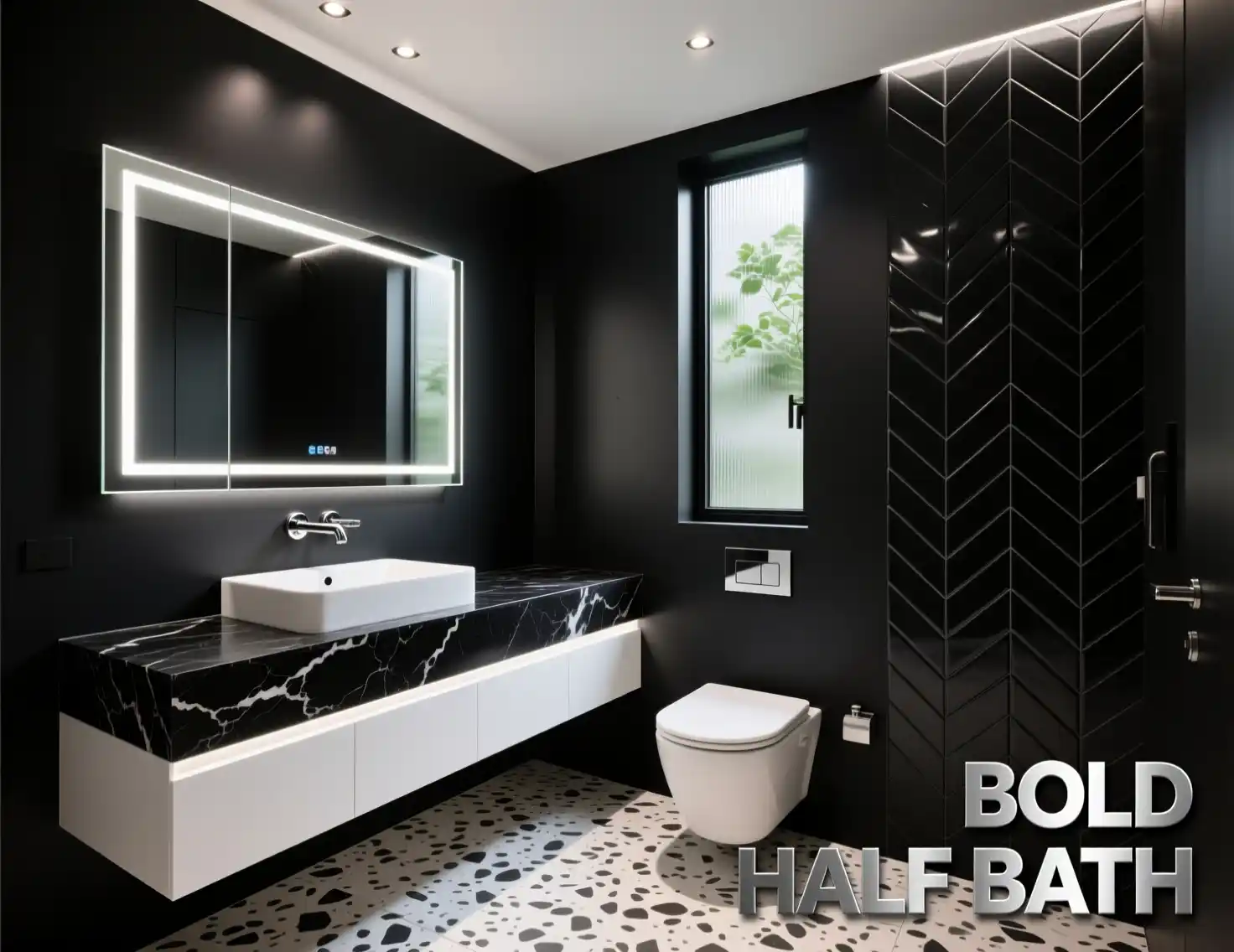 Bold Half Bathroom Ideas