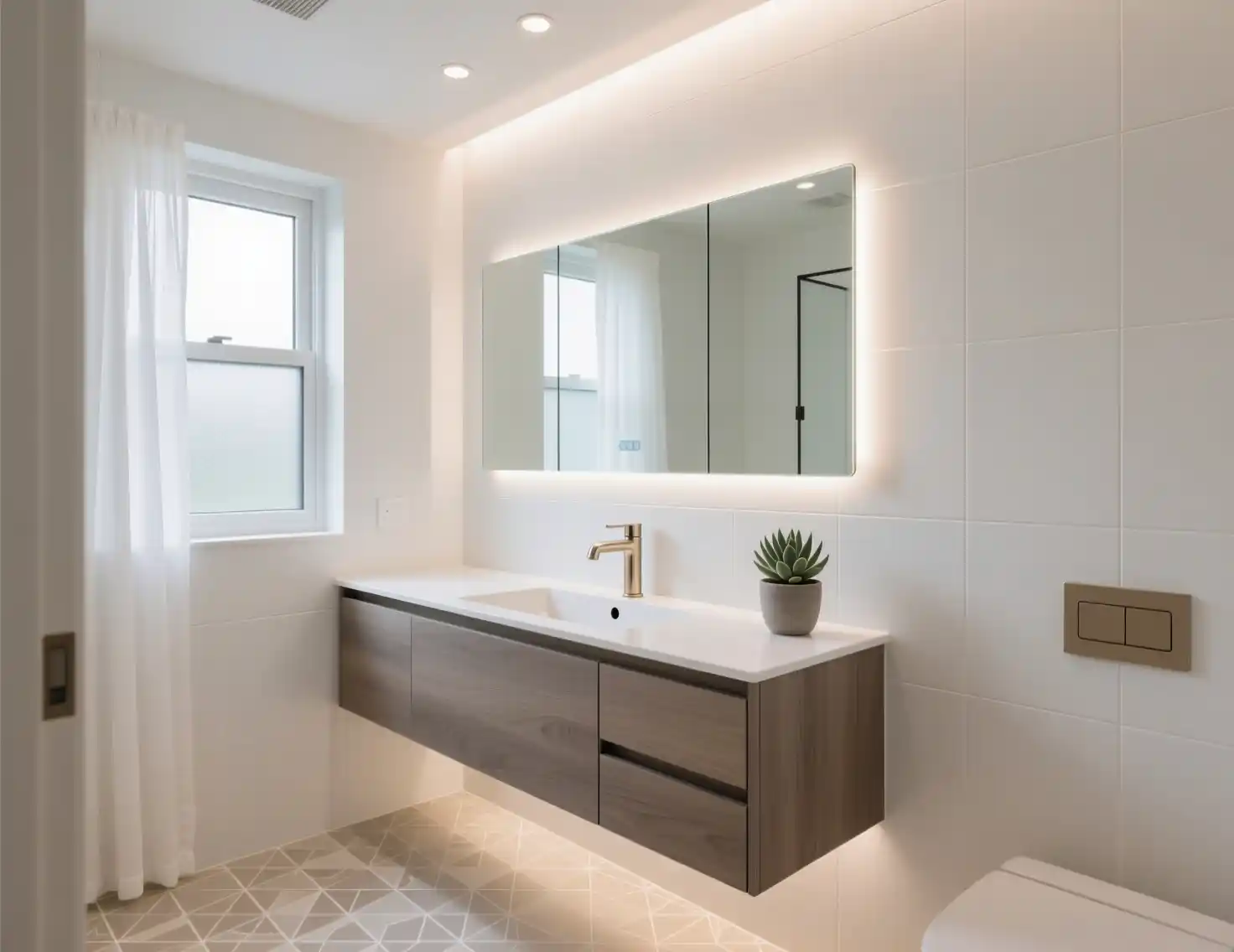 Simple Half Bathroom Ideas