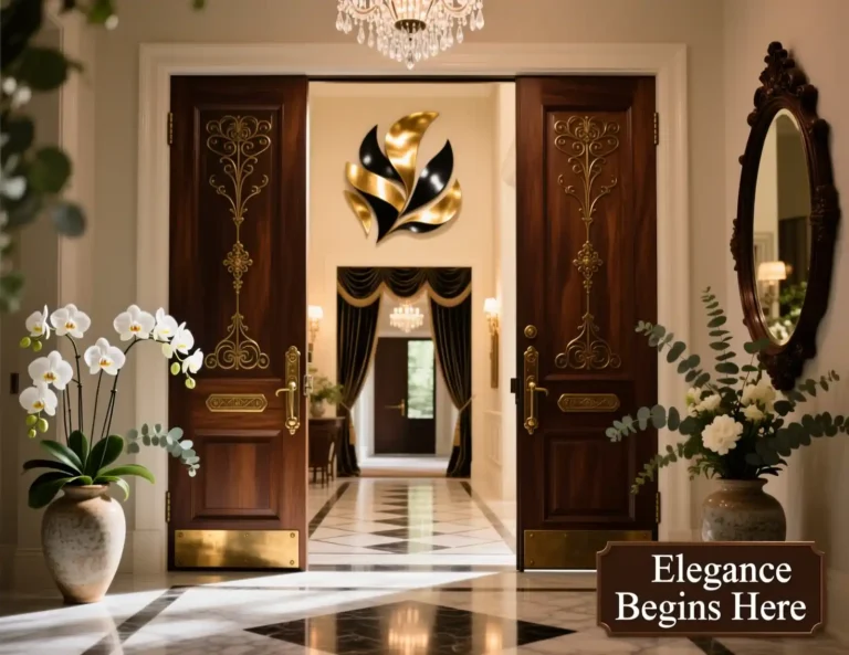 Double Door Entryway Decor Ideas