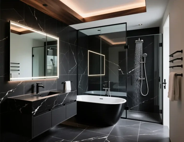 Modern Black Bathroom Design Ideas