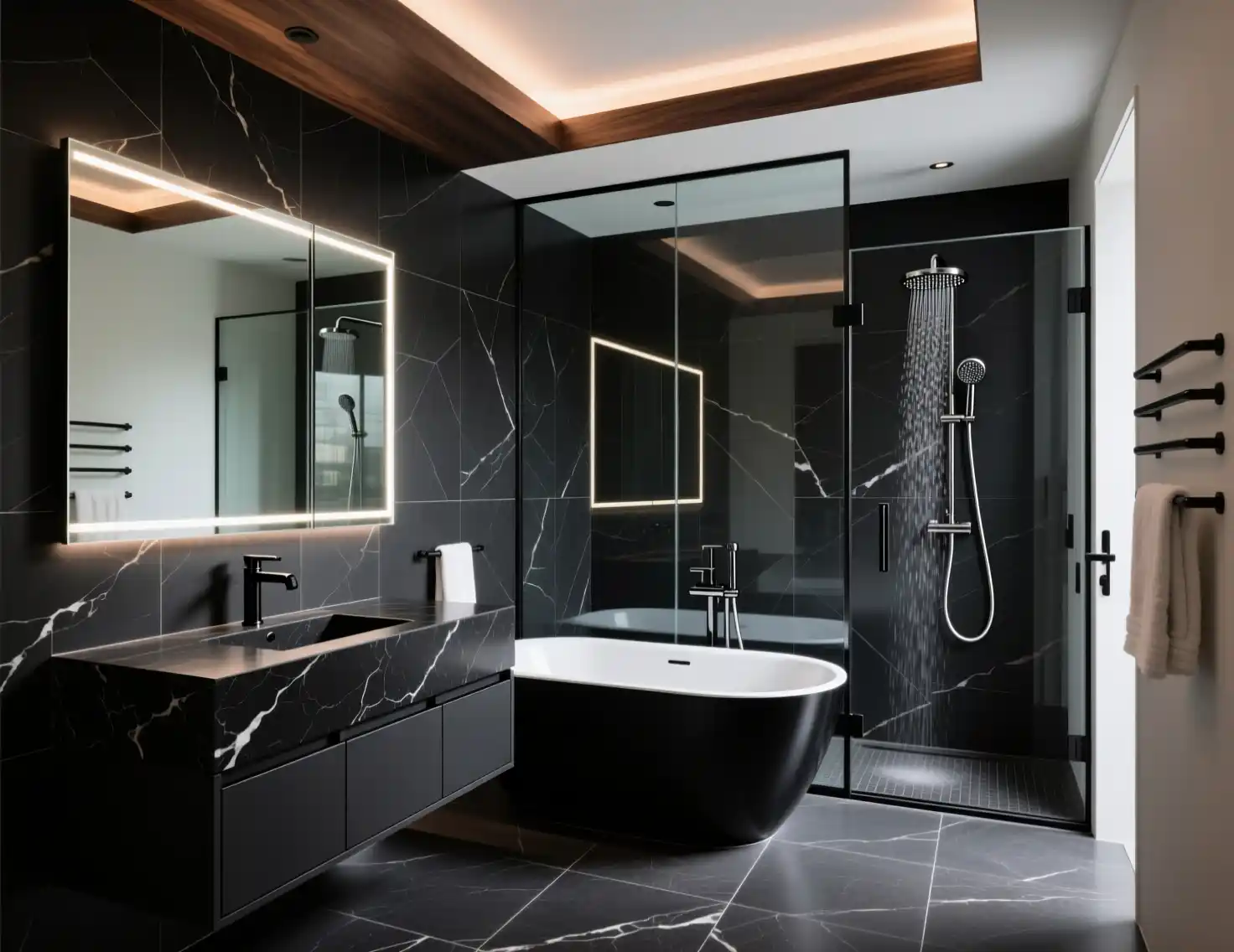 Modern Black Bathroom Design Ideas