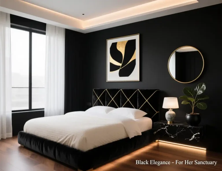 Black Bedroom Decor Ideas for Women