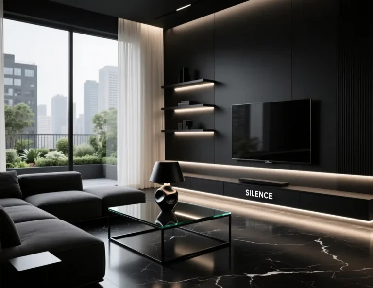 Black Living Room Designs