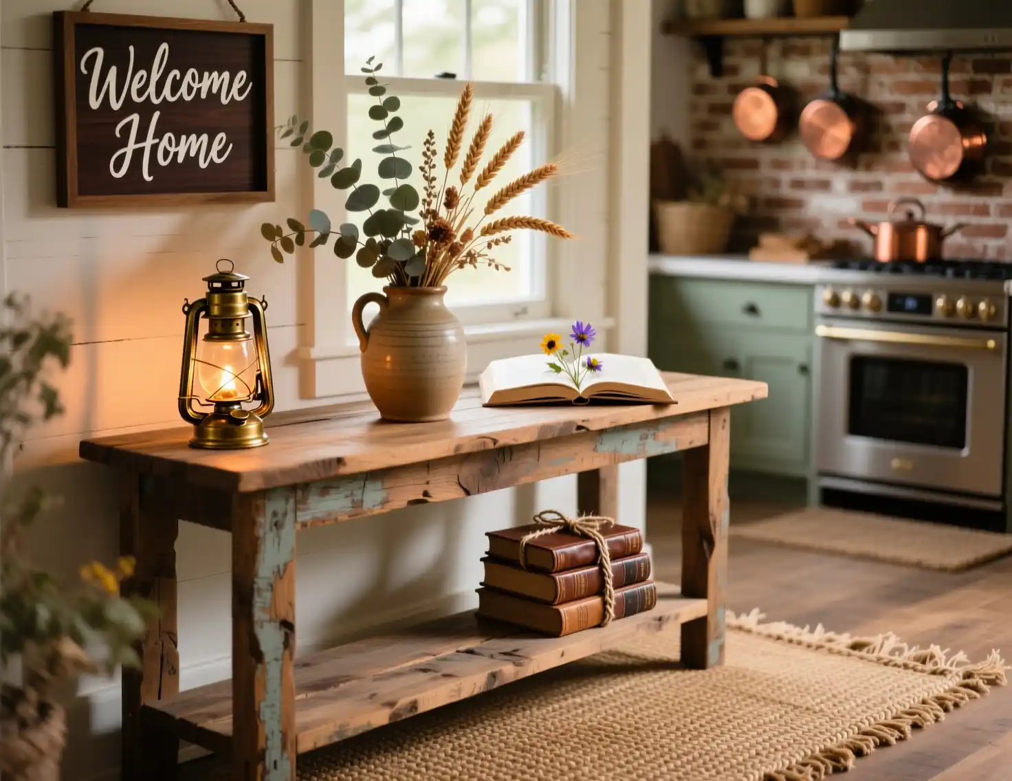 Farmhouse Entryway Table Decor Ideas