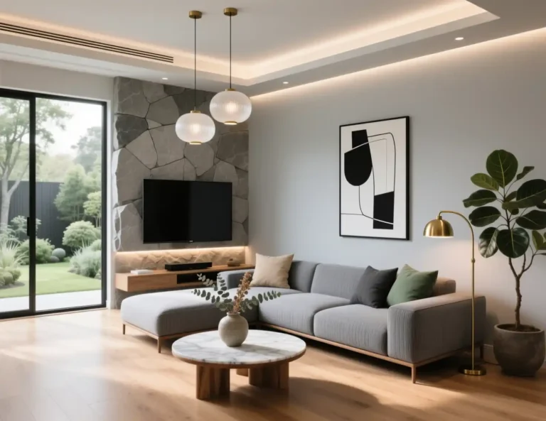 Living Room Designs with Grey Couch