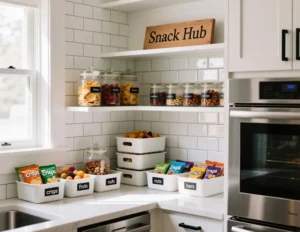 Snack Pantry Organization