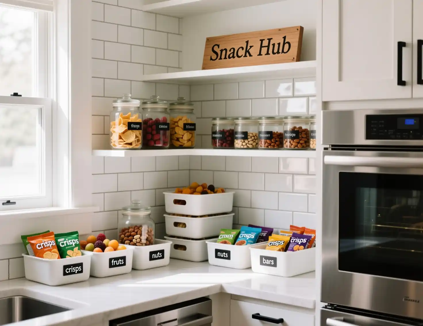 Snack Pantry Organization