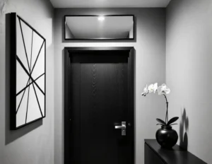 Black and White Entryway Decor