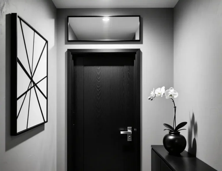 Black and White Entryway Decor