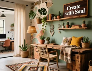 Boho Office Room Ideas