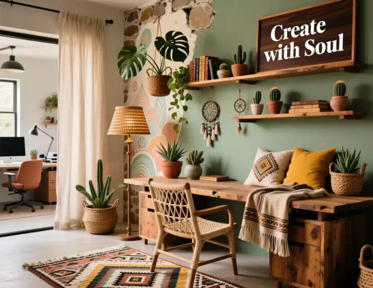 Boho Office Room Ideas
