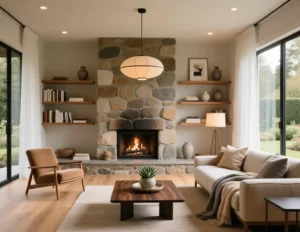 Living Room Designs with Fireplace
