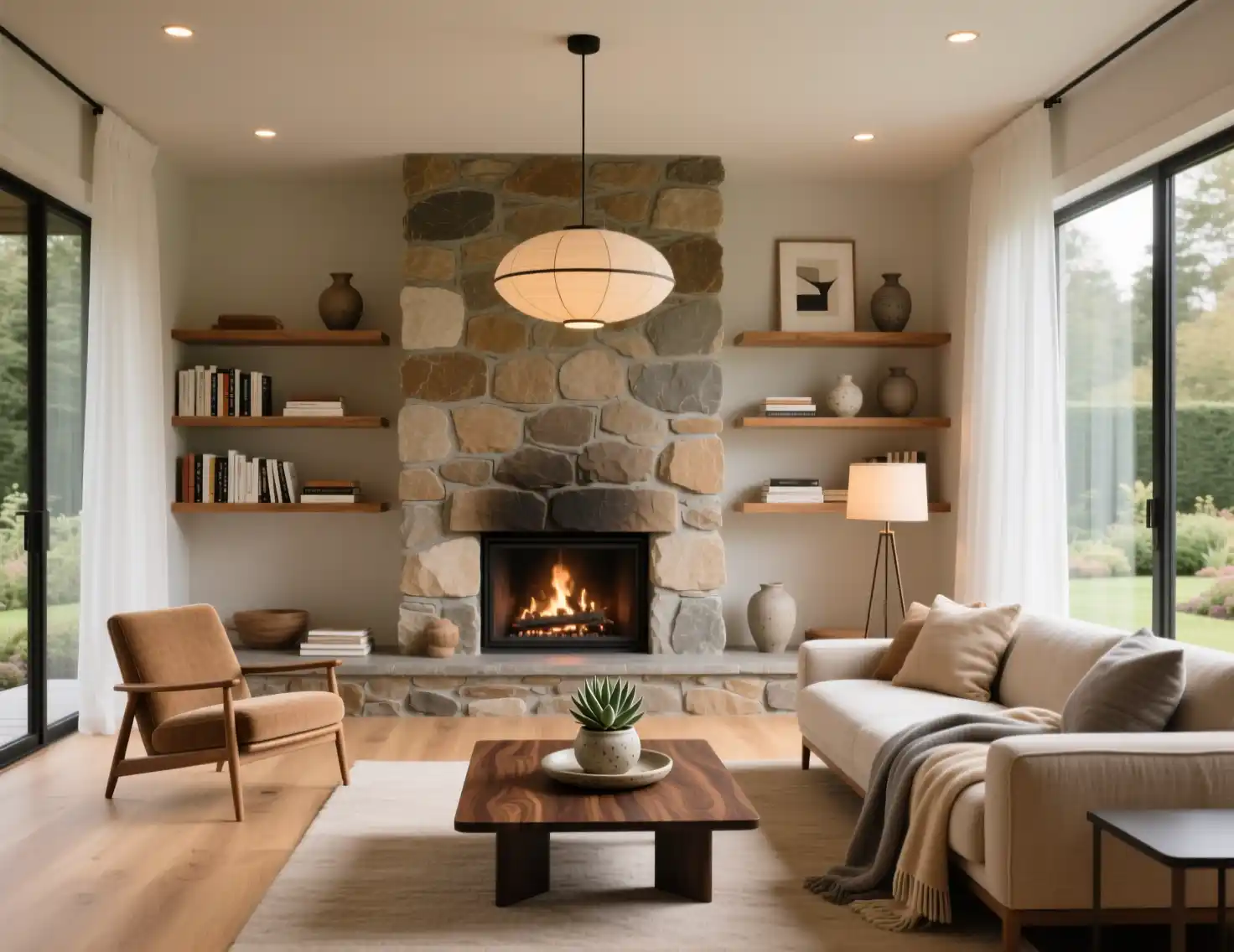 Living Room Designs with Fireplace