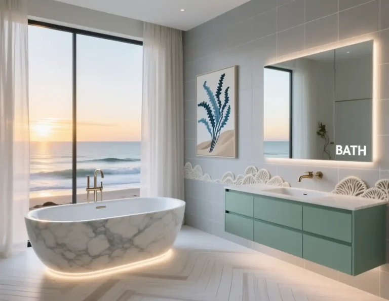 Modern Coastal Bathroom Design Ideas