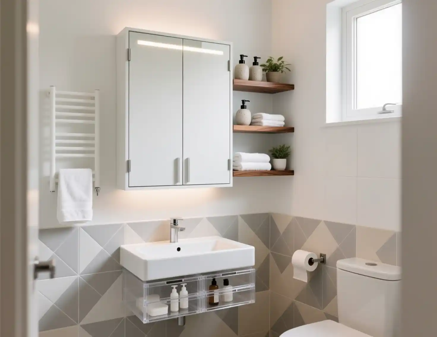 Small Half Bathroom Storage Ideas