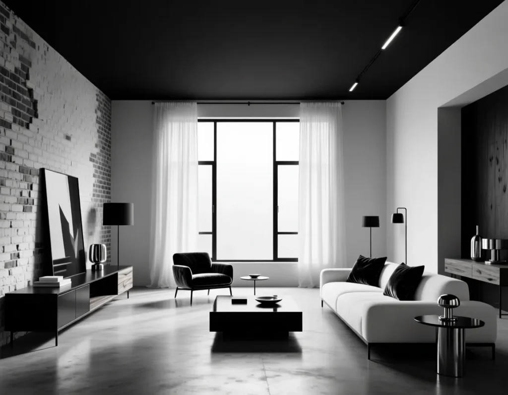 Black & White House Interior Ideas