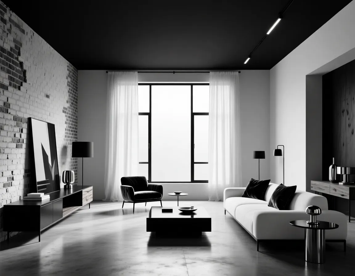Black & White House Interior Ideas