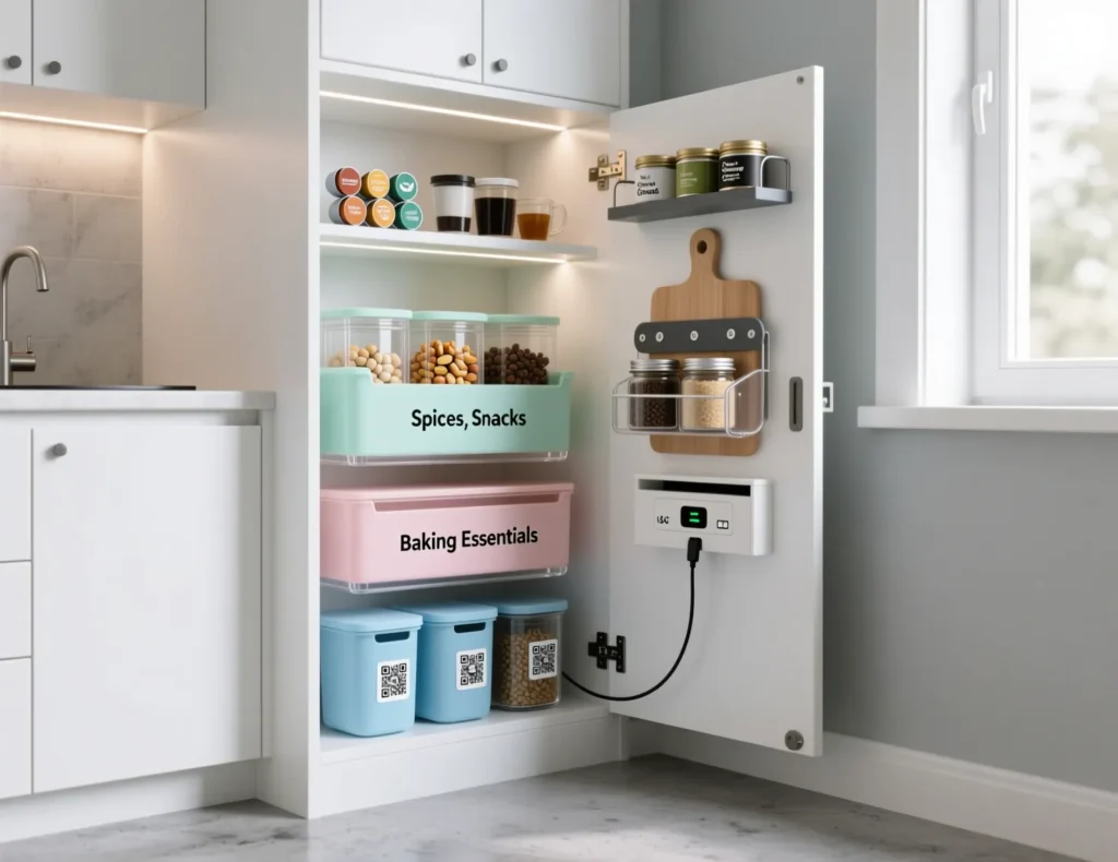 Small Corner Pantry Organization