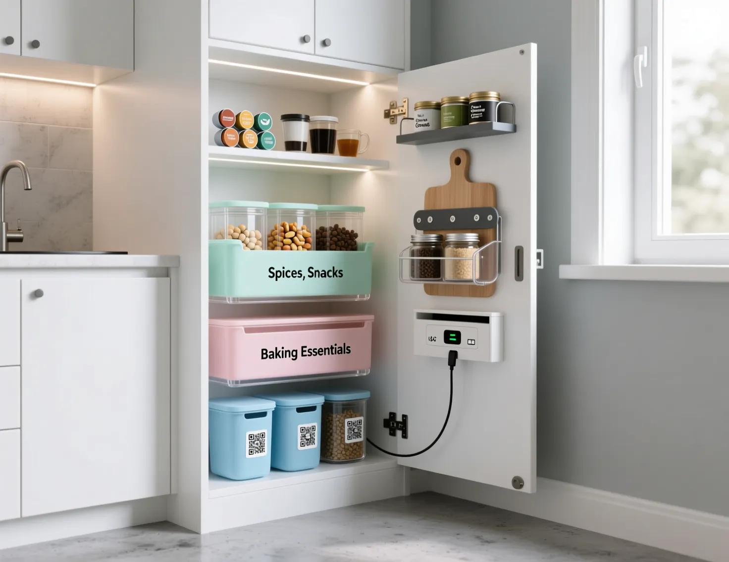 Small Corner Pantry Organization