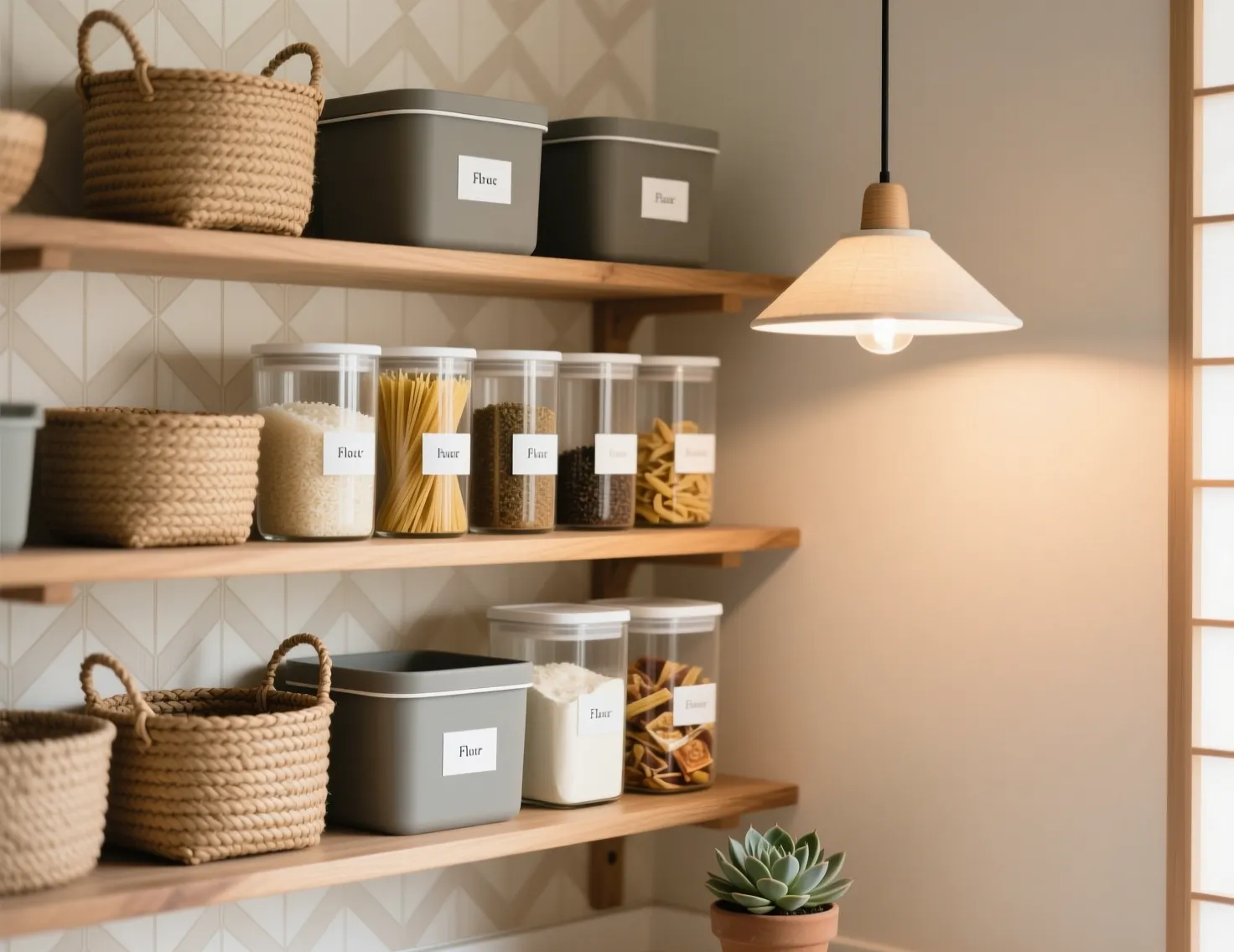 Corner Pantry Organization