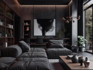 Black House Interior Design Living Rooms