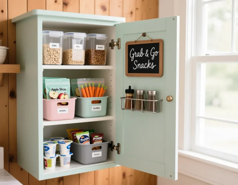 Small Cabinet Pantry Organization