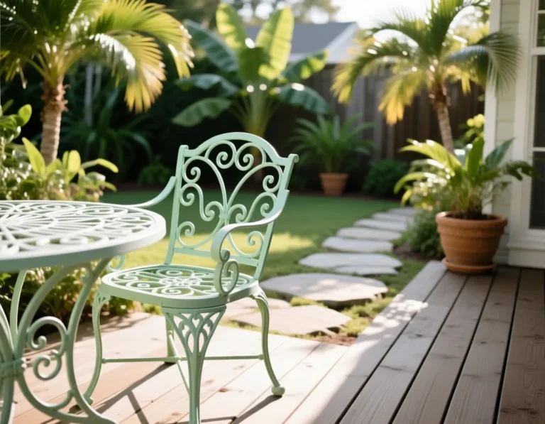 Painted Wrought Iron Patio Furniture
