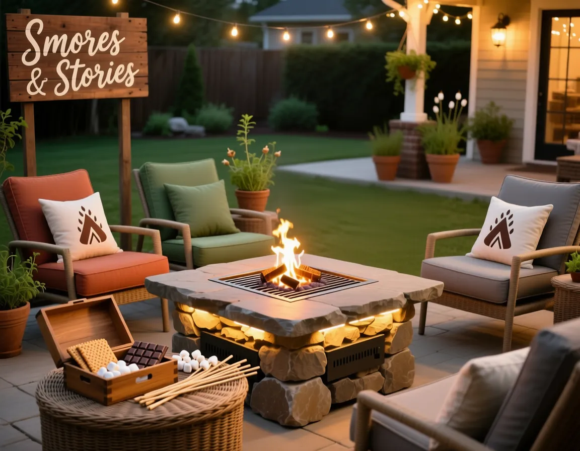 Patio Furniture with Fire Pit Table
