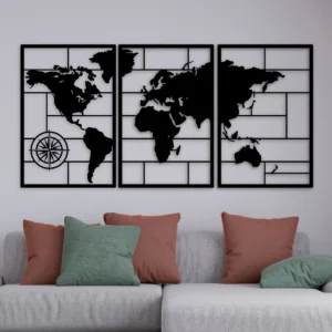 World Map Wall Decor Ideas