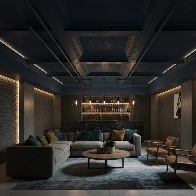 Moody Basement Ideas